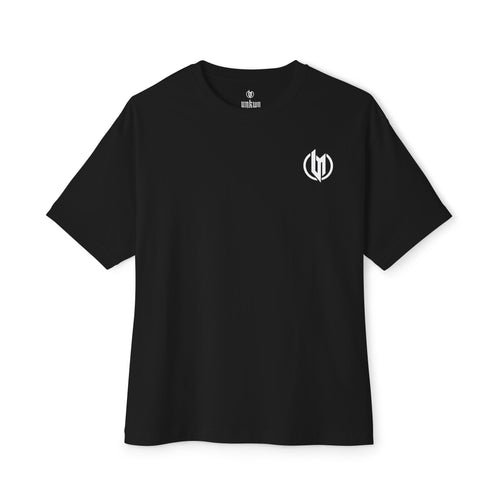 UNKWN Baggy Tee in black, oversized relaxed fit, front view